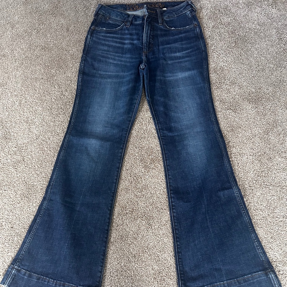 Wrangler Women's Dark Blue Wide Leg Jeans